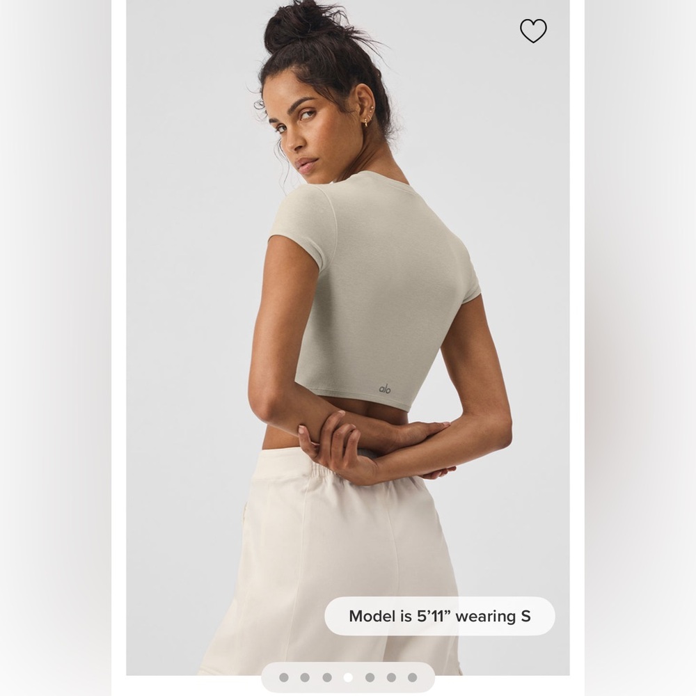 Alo yoga cropped tee
